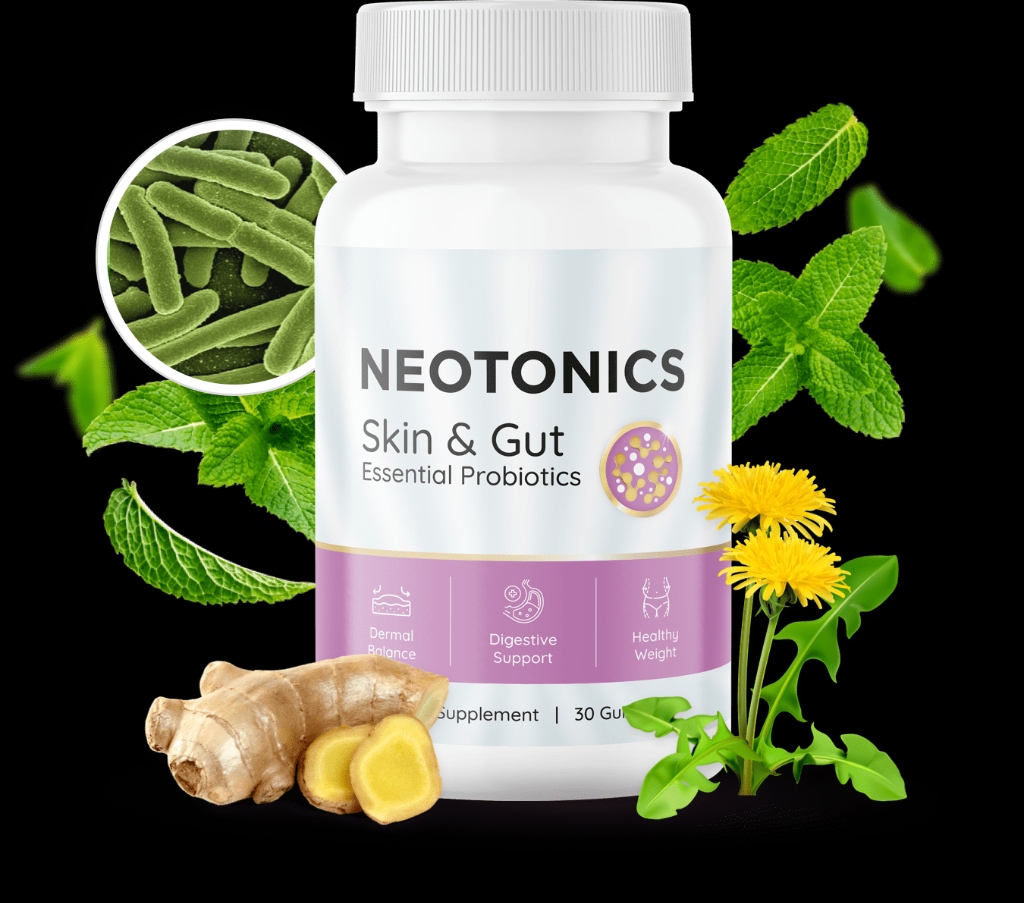 Neotonics Skin and Gut Essential Probiotics Gummies Bottle