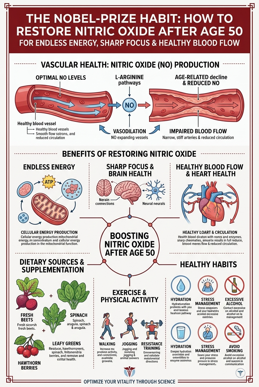 Nitric Oxide Circulation Infographic