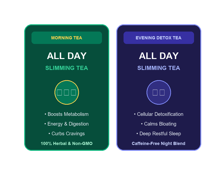 All Day Slimming Tea Morning and Evening Blends